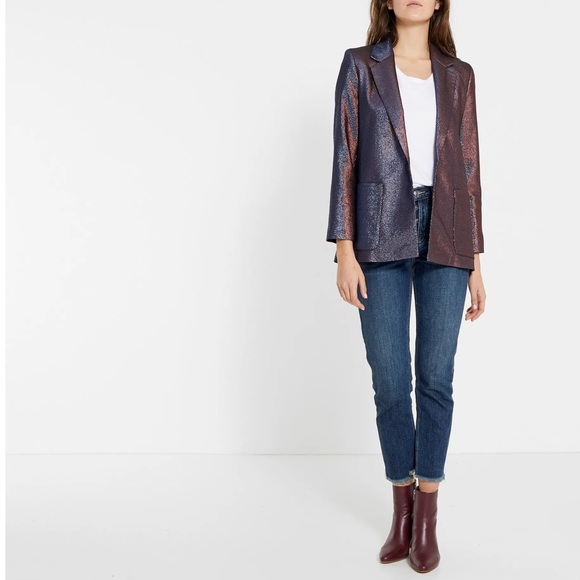 NWT CURRENT ELLIOTT
The Exposed Fly Vintage Cropped Slim Jeans | Denim blue - Picture 9 of 10